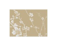 Mantel Individual Flor Abstracta Beige