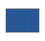 Sets De Table Hexagone Bleu-marron