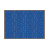 Sets De Table Hexagone Bleu-marron