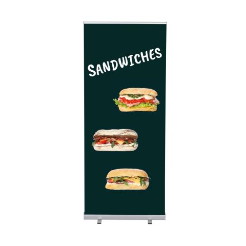 Set Completo Roll-Banner Económica 85 Salida Gris Alemán