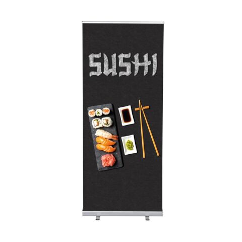 Set Completo Roll-Banner Económica 85 Bienvenidos Azul Inglés