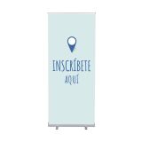 Set Completo Roll-Banner Económica 85 Regístrese aquí Azul Español