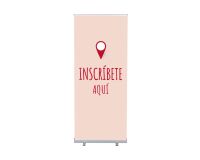 Set Completo Roll-Banner Económica 85 Regístrese aquí Rojo Español