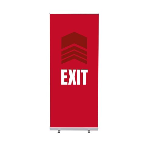 Set Completo Roll-Banner Económica 85 Salida Rojo Inglés