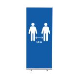 Set Completo Roll-Banner Económica 85 1,5 Metros de Distancia Azul