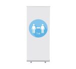 Set Completo Roll-Banner Económica 85 1 Metro de Distancia Blanco