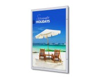 Porte affiche verrouillable Economy cadre aluminium