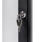 Vergrendelbaar Notitiebord Indoor Zilver 4x A4 RAL7016