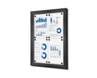 Tablón De Anuncios Magnético 4x A4 Antracita