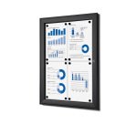 Tablón de Anuncios Interior SCS 4x A4 Negro