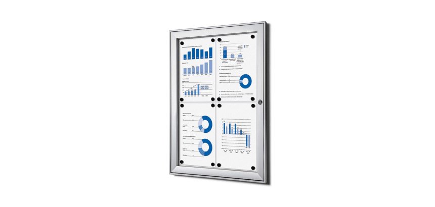 Vitrine Intérieure Verrouillable SCS 4x A4