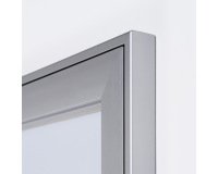 Indoor Lockable Showcase Silver 4x A4