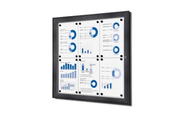 Tablón de Anuncios Magnético 6x A4 Antracita