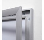 Indoor Lockable Showcase Silver B1 Fire Rated 8x A4