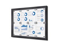 Tablón De Anuncios Magnético 8x A4 Antracita