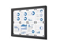 Tablón De Anuncios Interior SCS 8x A4 Negro