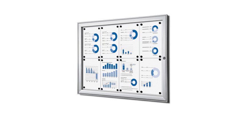 Vitrine Intérieure Verrouillable SCS 8x A4