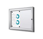 Vitrine Intérieure Verrouillable SCS 2x A4 Classement au Feu B1