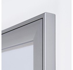 Vergrendelbaar Notitiebord Indoor B1 Brandwerend Zilver 2x A4