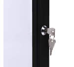 Vitrine Intérieure Verrouillable SCS 2x A4 Noir