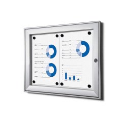 Vergrendelbaar Notitiebord Indoor Zilver 2x A4
