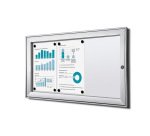 Vitrine Intérieure Verrouillable SCS 3x A4 Classement au Feu B1