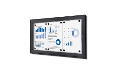 Tablón de Anuncios Magnético 3x A4 Antracita