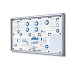 Vitrine Intérieure Verrouillable avec Portes Coulissantes SCSL 10x A4