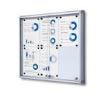 Vitrine Intérieure Verrouillable avec Portes Coulissantes SCSL 6x A4