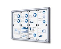 Vitrine Intérieure Verrouillable Avec Portes Coulissantes SCSL 8x A4