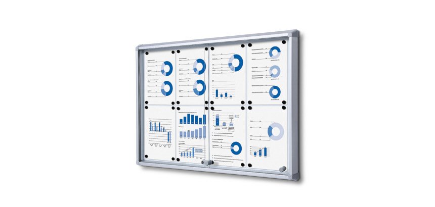 Vitrina Interior Puertas Correderas 8x A4 Ignífuga