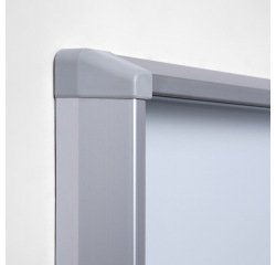 Vitrine d'affichage intérieur avec porte coulissante cadre aluminium ignifuge SCSL