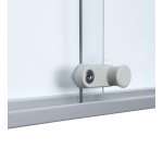 Vitrine d'affichage intérieur Slim fond acier métal