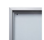 Vitrine d'affichage intérieur Slim fond acier métal