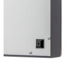 Indoor Lock. Showcase Slid.Doors Slim 6xA4 RAL 7016