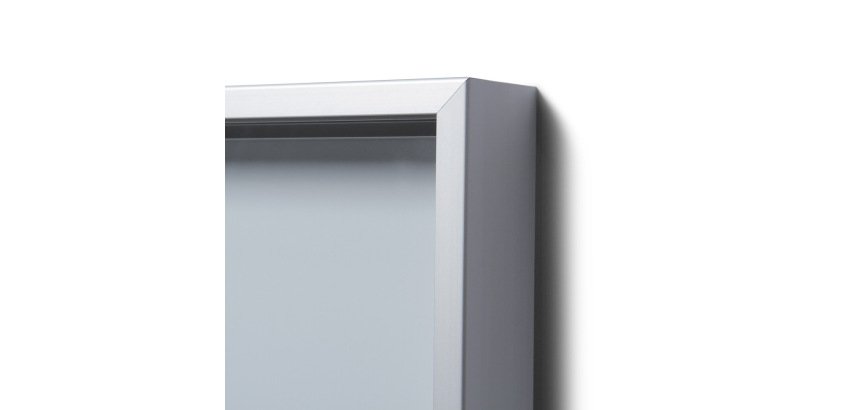Indoor Lockable Showcase With Sliding Doors Slim 8x A4