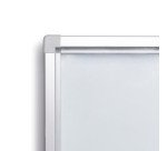 Vitrine d'affichage intérieur avec coins de sécurité cadre aluminium ignifuge