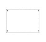 Vitrine d'affichage intérieur avec coins de sécurité cadre aluminium ignifuge