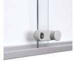 Indoor Lockable Showcase With Sliding Doors Slim With Safety Corners 8 x A4
