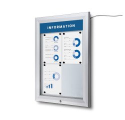 Vitrina Exterior Magnética LED 4x A4
