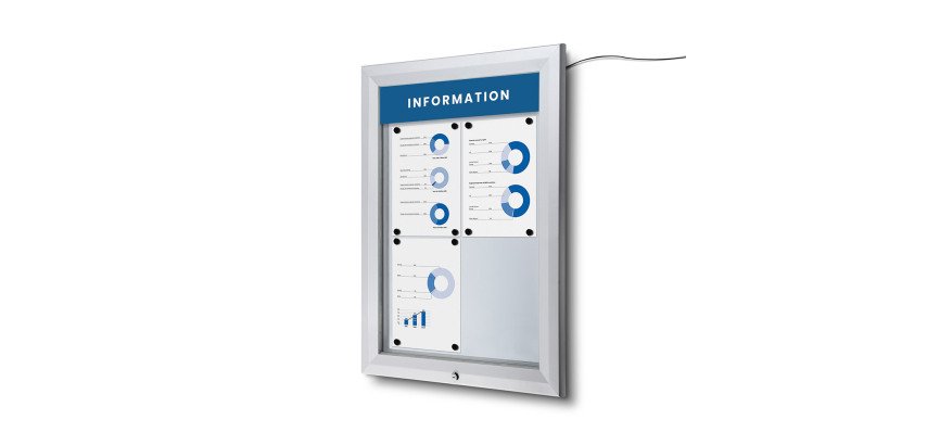 Schaukasten Außen Premium 4xA4 LED