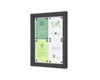 Vitrina exterior con cerradura Slim 4 x A4 Antracita