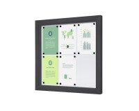 Vitrina exterior con cerradura Slim 6 x A4 Antracita