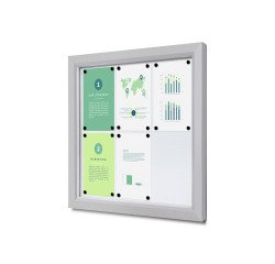 Vitrina exterior con cerradura Slim 6 x A4
