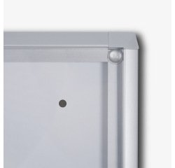 Vitrine d'affichage intérieur fond acier cadre aluminium ignifuge Economy SCXS