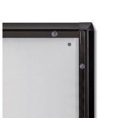 Indoor Lockable Showcase Economy Black 3x A4