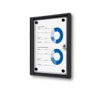 Vergrendelbaar Notitiebord Indoor Economy Zwart 1x A4