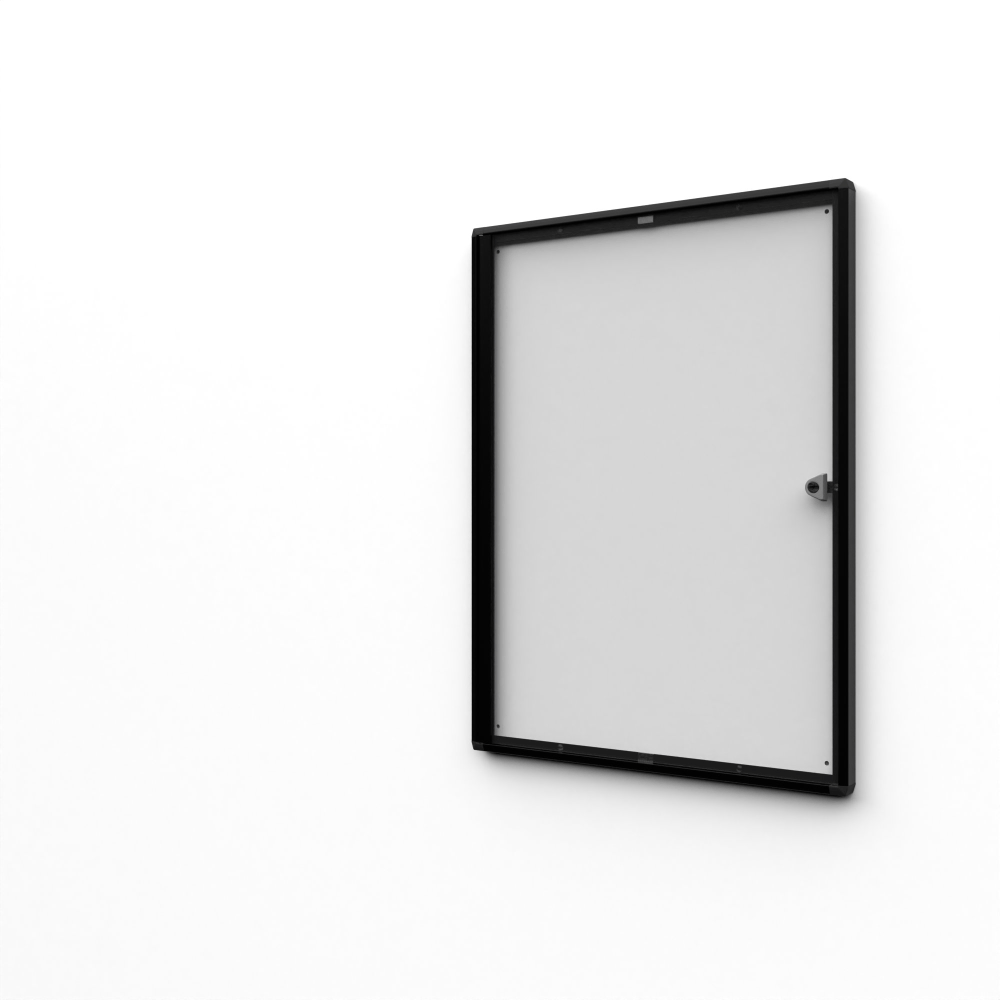 Vergrendelbaar Notitiebord Indoor Economy Zwart 1x A4