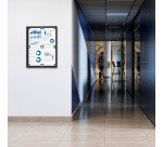 Vergrendelbaar Notitiebord Indoor Economy Zwart 1x A4