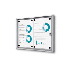 Vitrine Intérieure Verrouillable Economy SCXS 2x A4 Classement au Feu B1